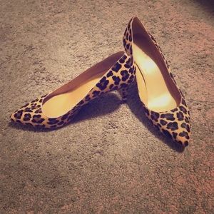 J. Crew Leopard Print Calf Hair Pumps